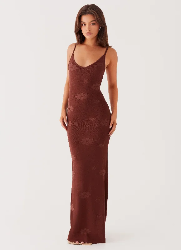 Celeste Maxi Dress - Chocolate