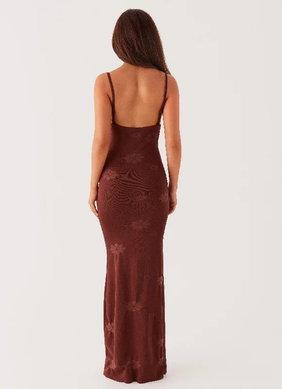 Celeste Maxi Dress - Chocolate