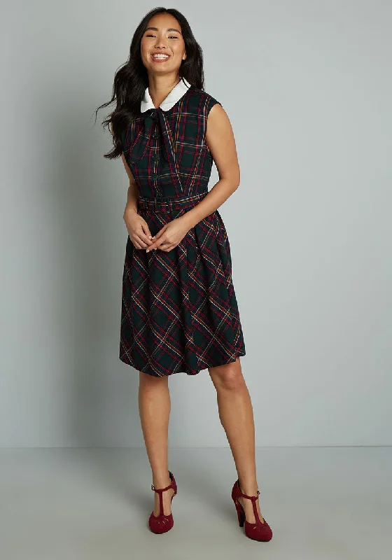 Prep School Posh Fit And Flare Dress