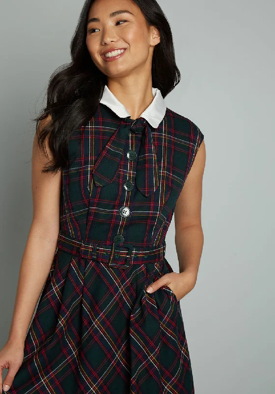 Prep School Posh Fit And Flare Dress