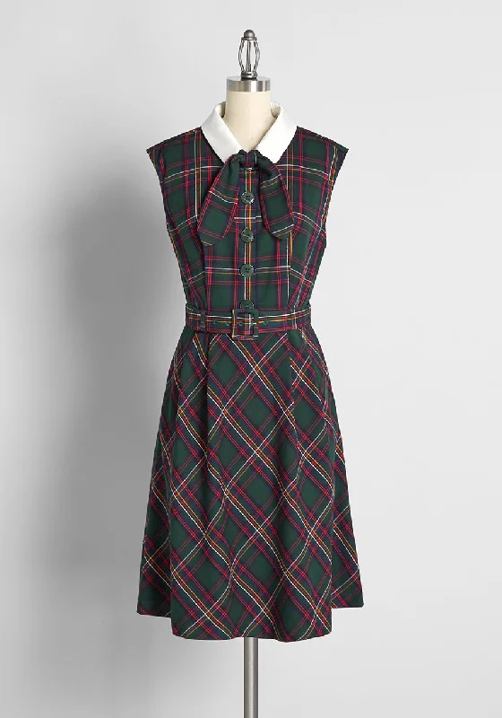 Prep School Posh Fit And Flare Dress