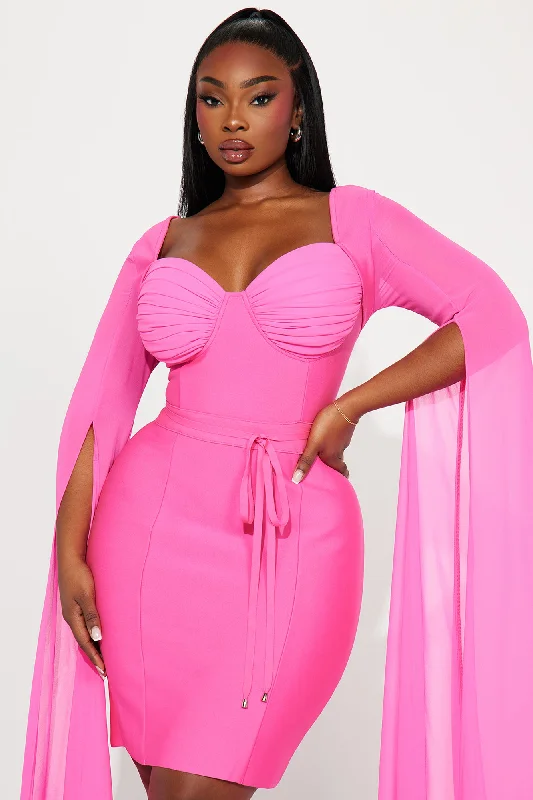 Uma Bandage Mini Dress - Pink