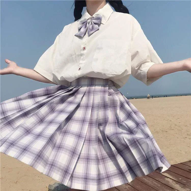 Harajuku High-waist Pleat Skirt