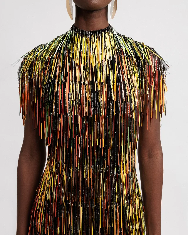 Beaded Fringes Dress