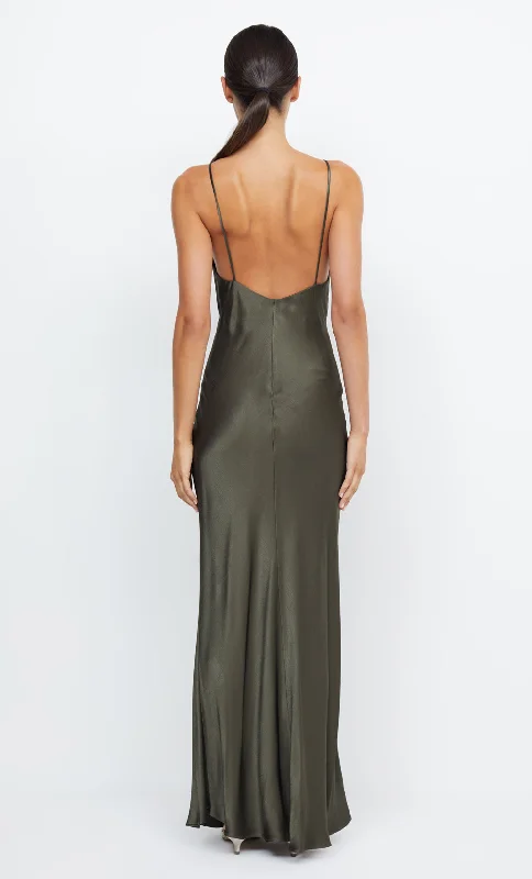 MOON DANCE V MAXI DRESS - DARK WILLOW