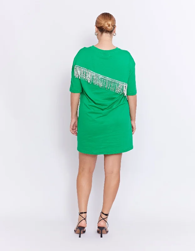 808 DISCO TEE DRESS | MOSS