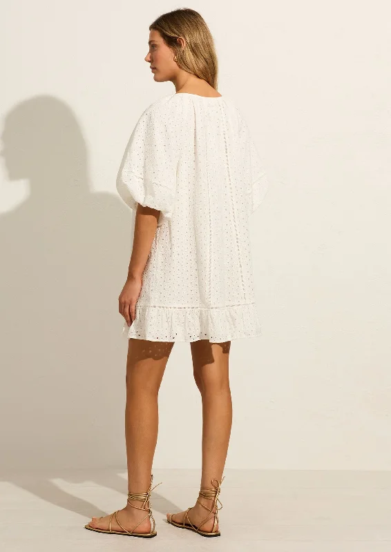 Alannah Embroidered Mini Dress