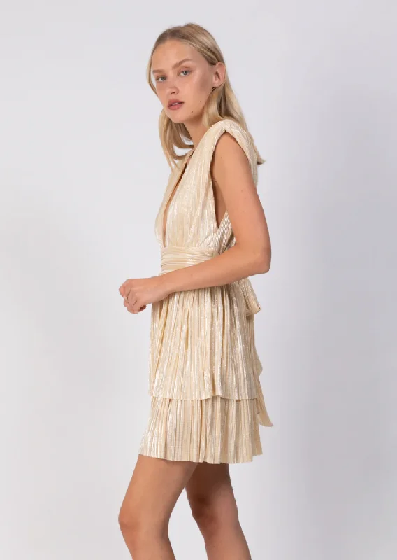 Aviana Mini Dress - Pale Yellow