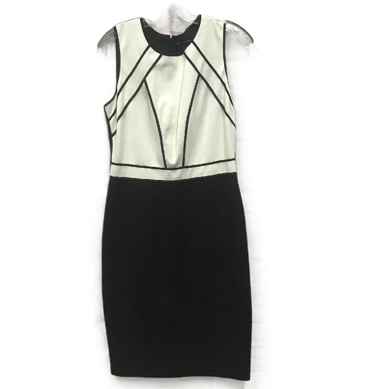 Black & White Dress Casual Midi By White House Black Market, Size: S