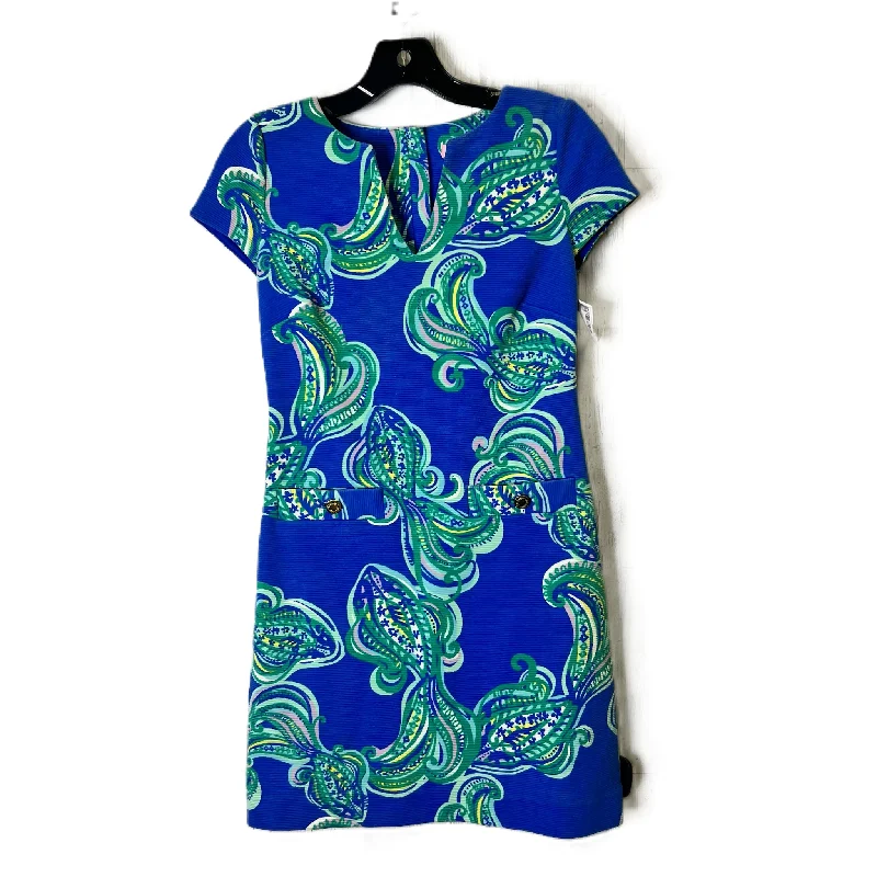 Blue Dress Casual Midi By Lilly Pulitzer, Size: Xxs