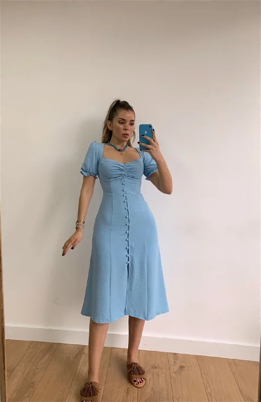 Button Front Midi Dress REF:21Y000318