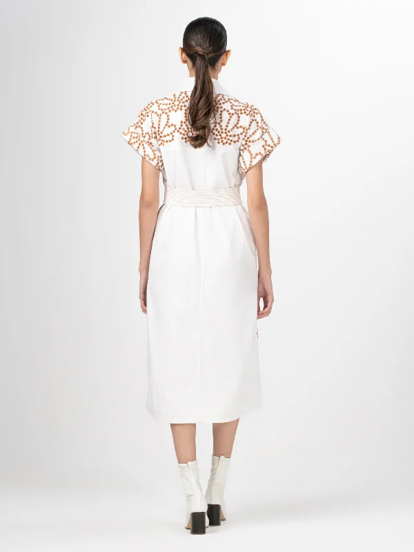 Concetta Dress White Cacao Eyelet