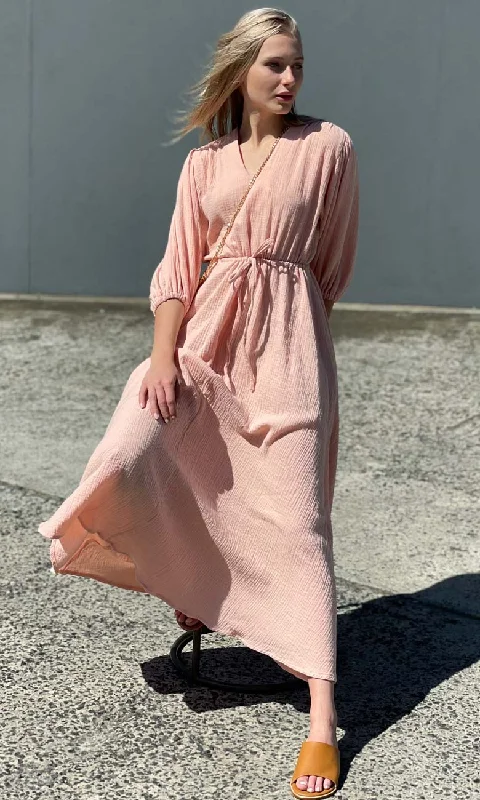 HOSS Georgia Maxi Apricot Dress