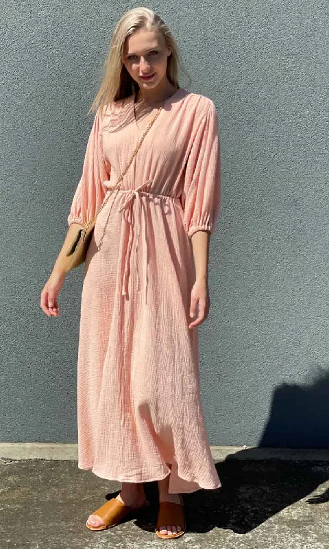 HOSS Georgia Maxi Apricot Dress