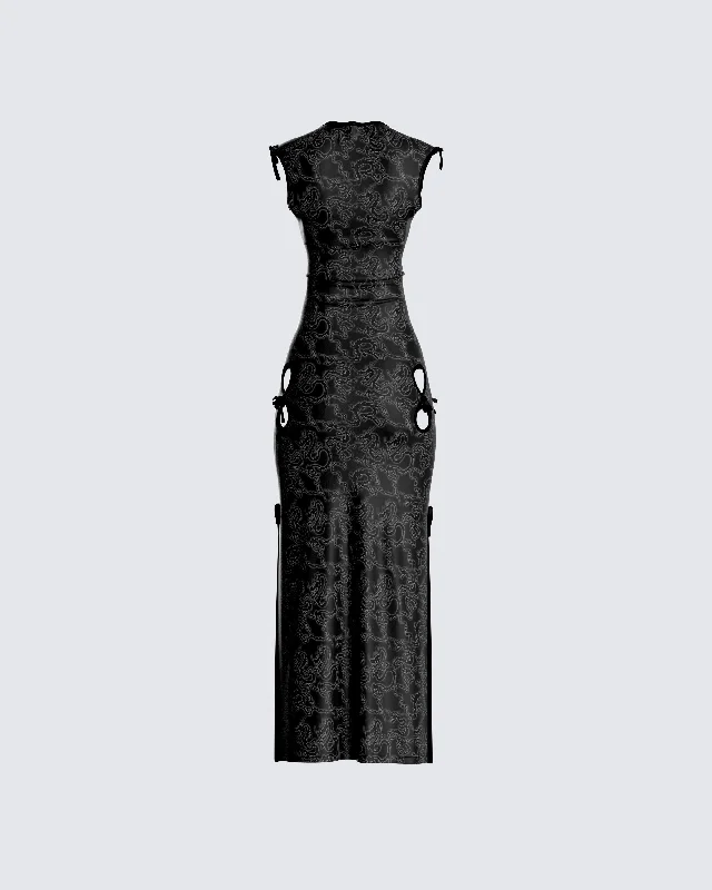 Jasper Black Maxi Dress