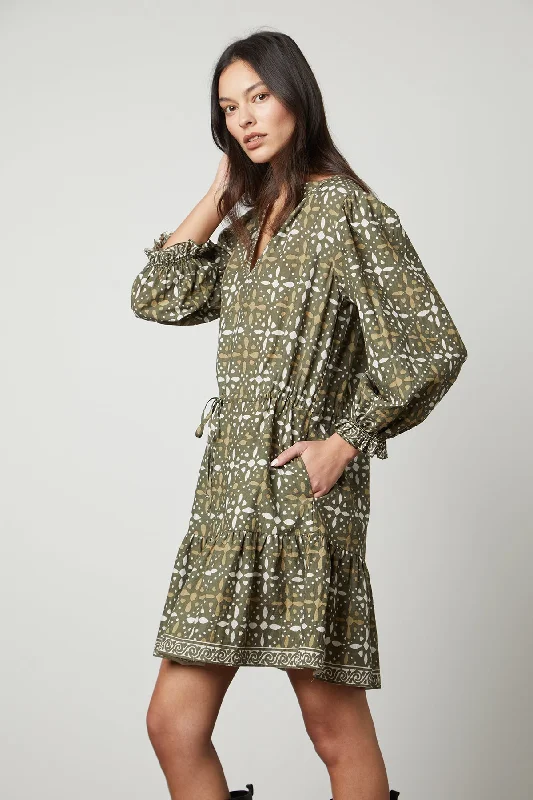 KATARINA PRINTED BOHO DRESS