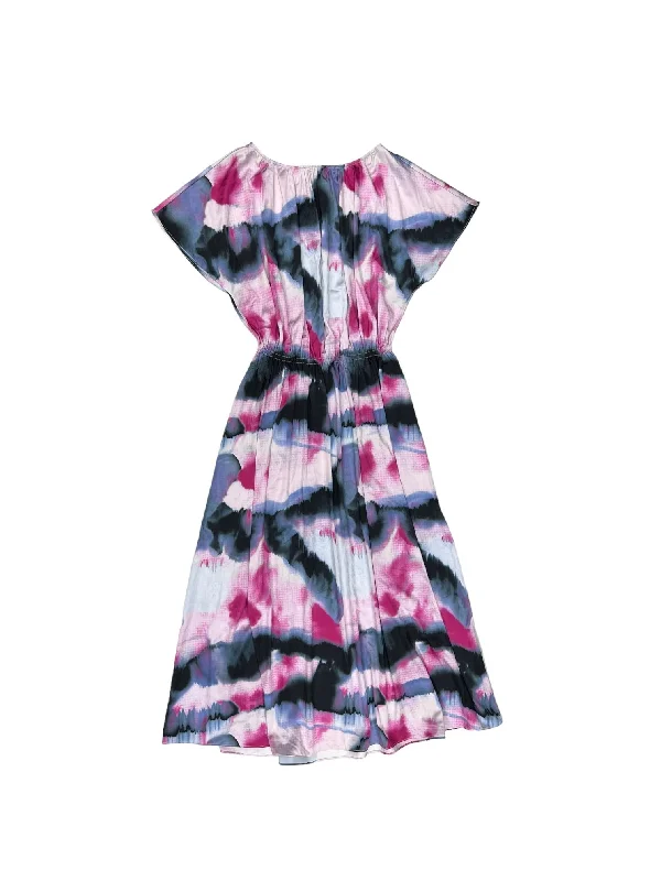 Ombre Print Dress Casual Midi Soft Surroundings, Size Xs