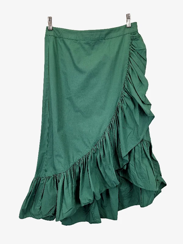 Piper Cocktail Wrap Jade Midi Skirt Size 10