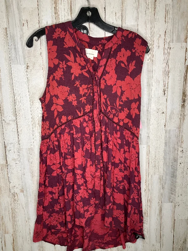 Red Dress Casual Short Anthropologie, Size Xs