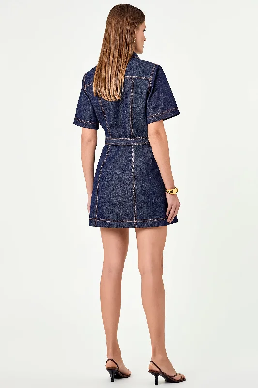 Safia Dress - Indigo