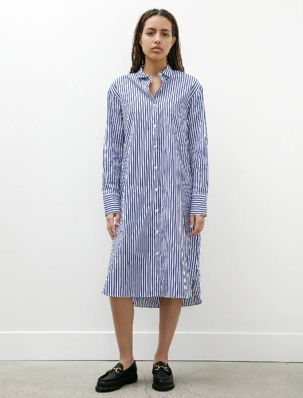 Shirt Dress Blue/White Stripes