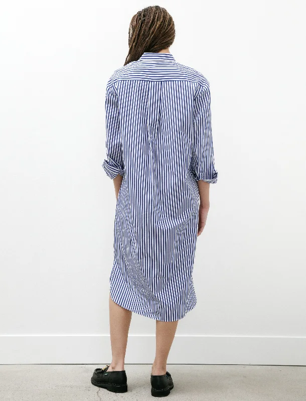 Shirt Dress Blue/White Stripes