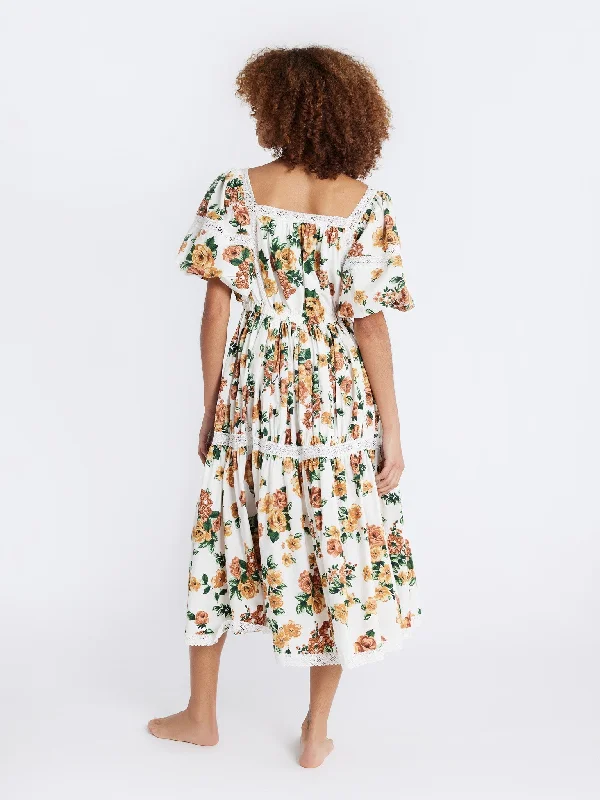 Talitha Dress in Antique Rose Floral