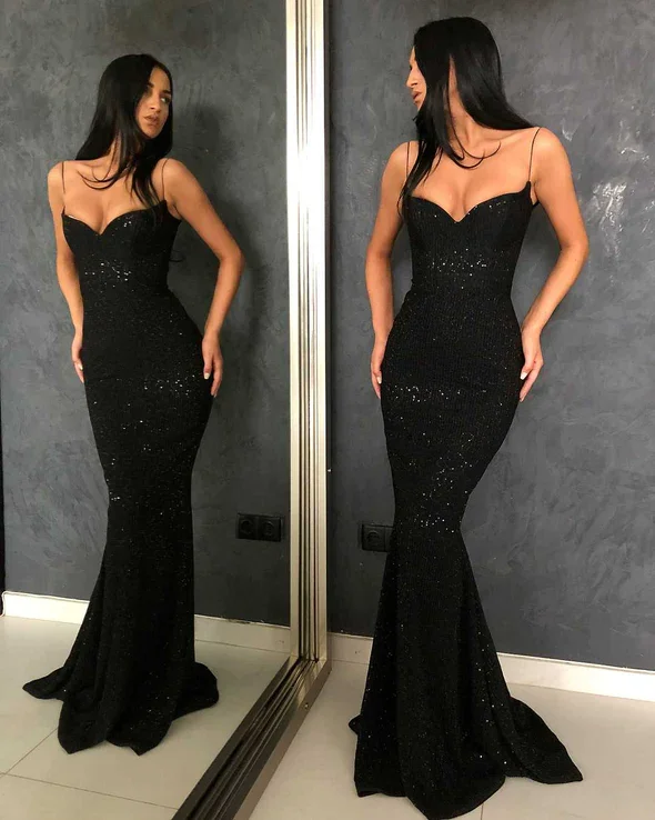 Classy Glitter Silver Long Dress Formal Mermaid Ball Gownsgh2018