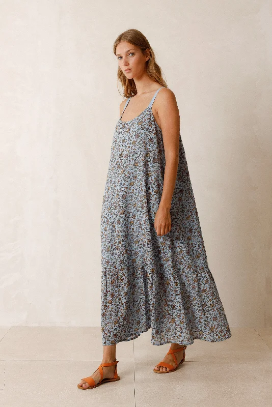 FLORAL LONG DRESS