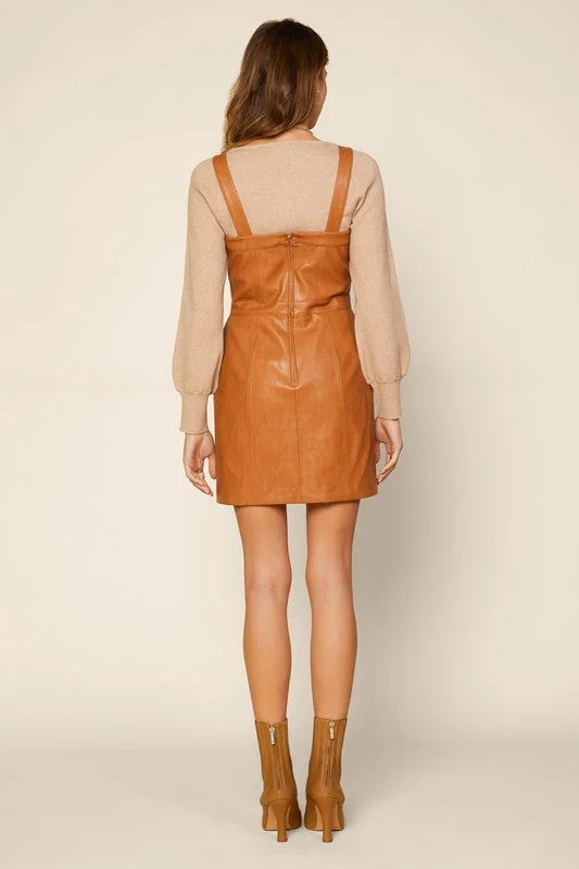 Caramel Twist Leather Dress 2022