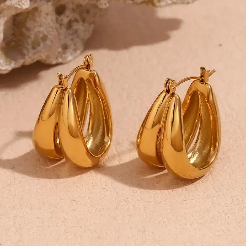 Monica Hoops | 18K Gold Plated