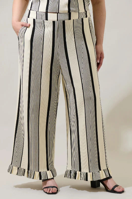 Devra Club Stripe Pants Curve