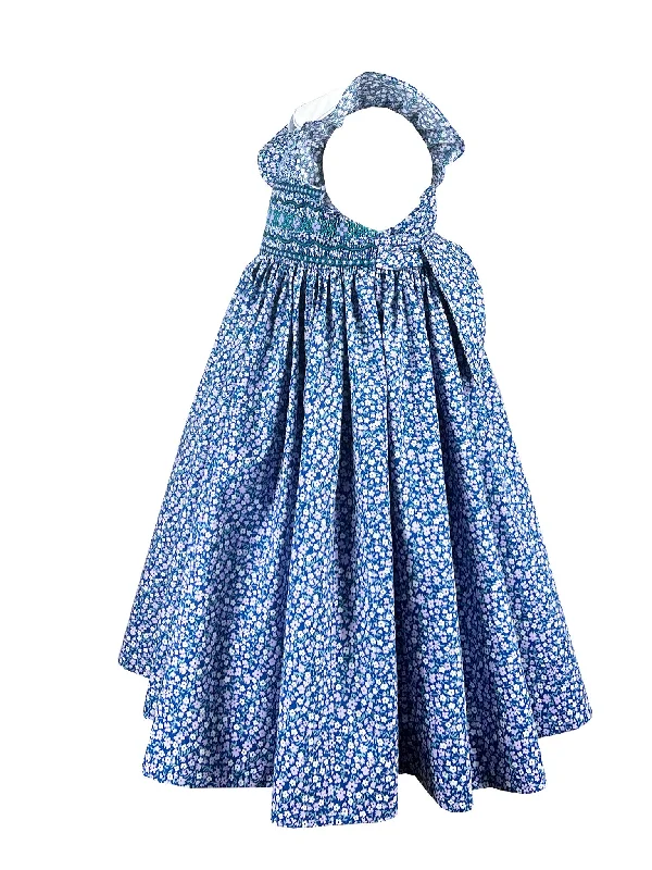 Garden Bloom Flutter Sleeves Smocked Dress