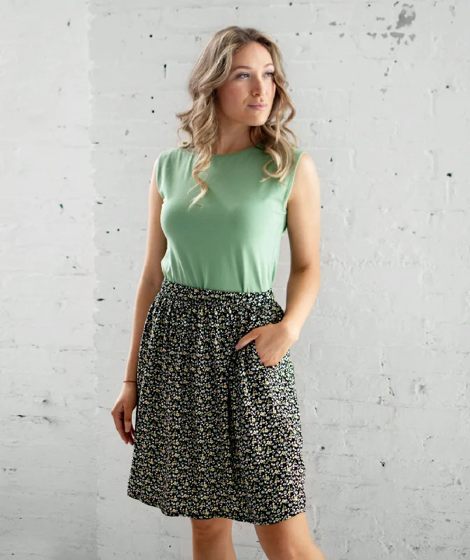 HADLEY skirt in Black/Mustard