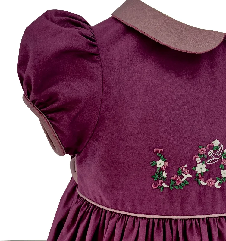 Plum Estelle Dress - Love Embroideries