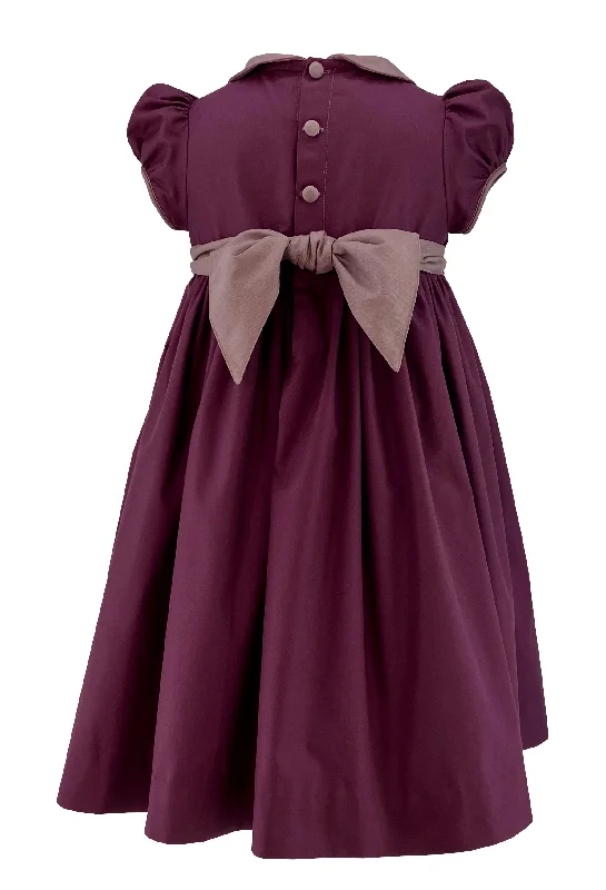 Plum Estelle Dress - Love Embroideries