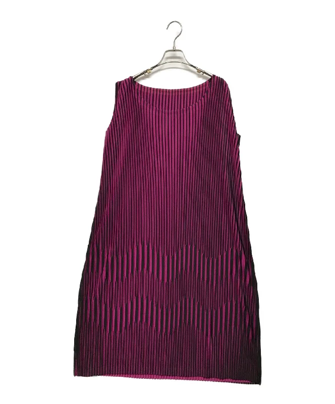 [Pre-owned] ISSEY MIYAKE pleated dress IM62FH635