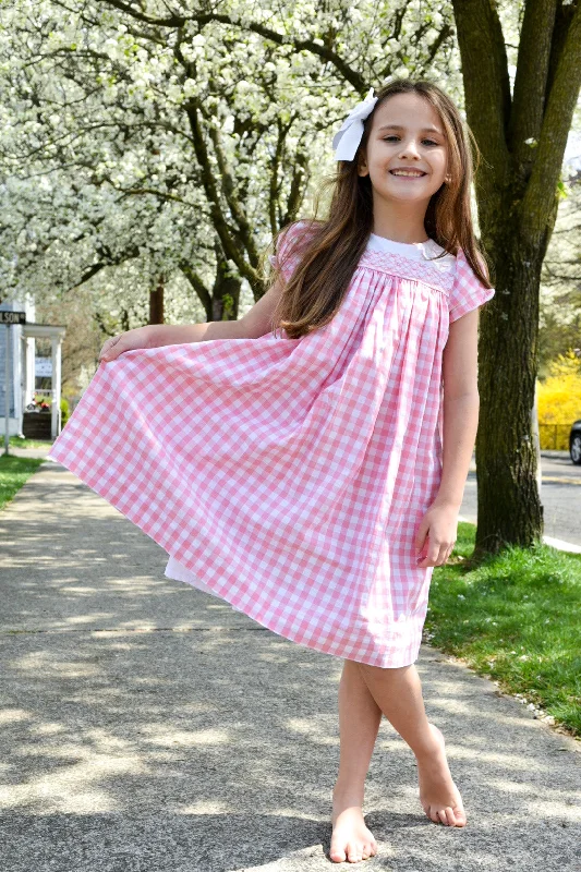 Pink Gingham Joséphine Dress