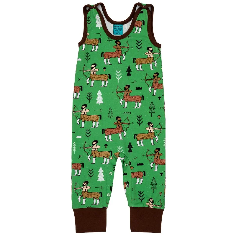 Enchanted Forest Green Dungarees - 1 Left Size 6-9 months