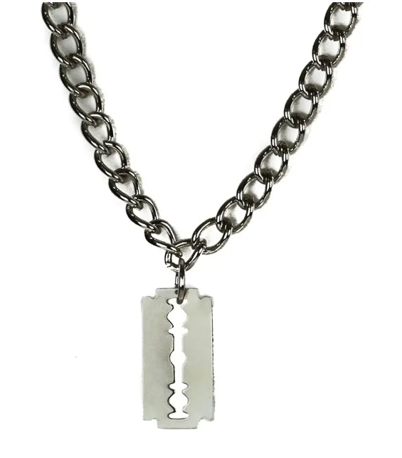 Razor Blade Chain Necklace