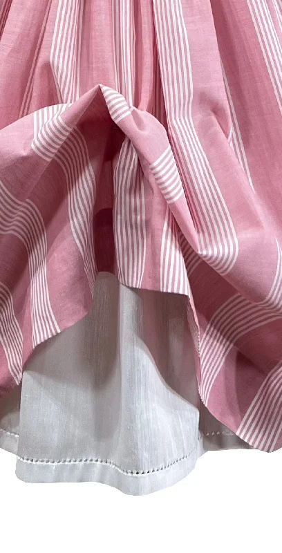 Rosewood Pink Striped Smocked Dress