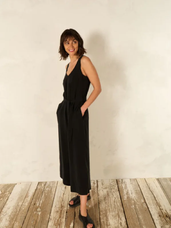 S24214 Crep Black Jumpsuit