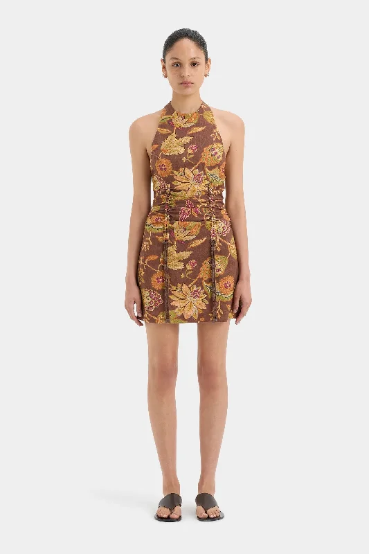 SIR. Josefina Corded Halter Mini - Mojave Floral