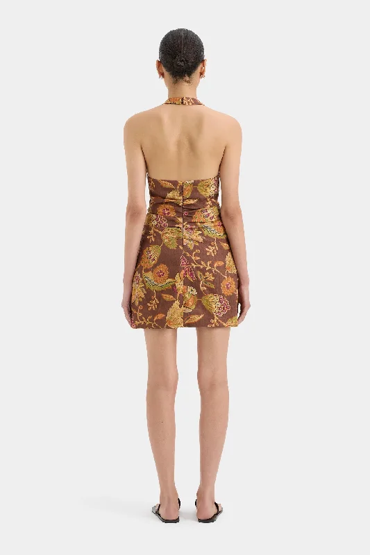 SIR. Josefina Corded Halter Mini - Mojave Floral