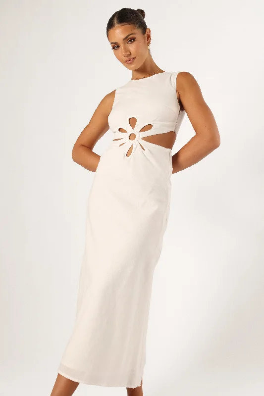 Sola Midi Dress - White