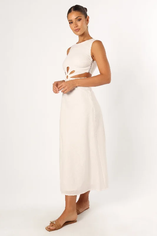 Sola Midi Dress - White