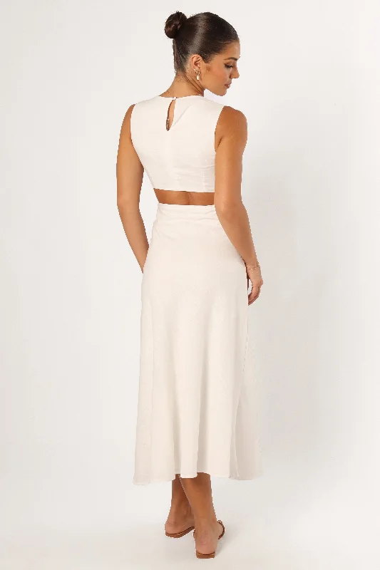 Sola Midi Dress - White