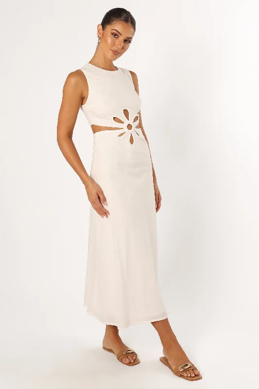 Sola Midi Dress - White