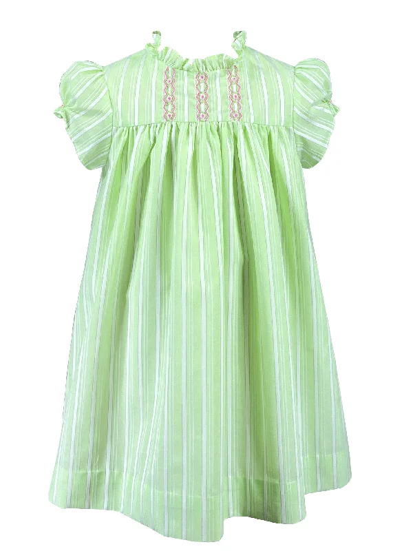 Verdant Striped Ivy Dress