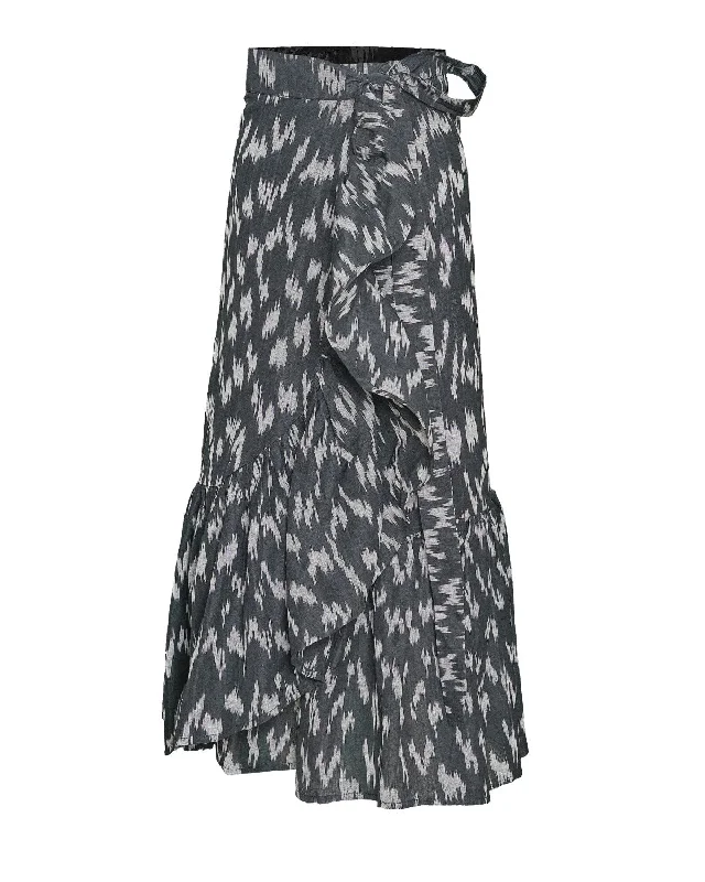 Parvi Skirt - Tara Print (Black)